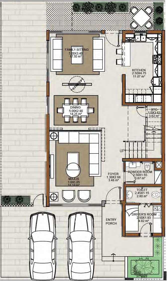 Duplex floor plan