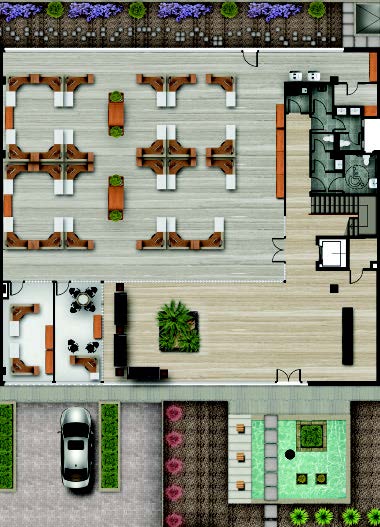 Office floor plan